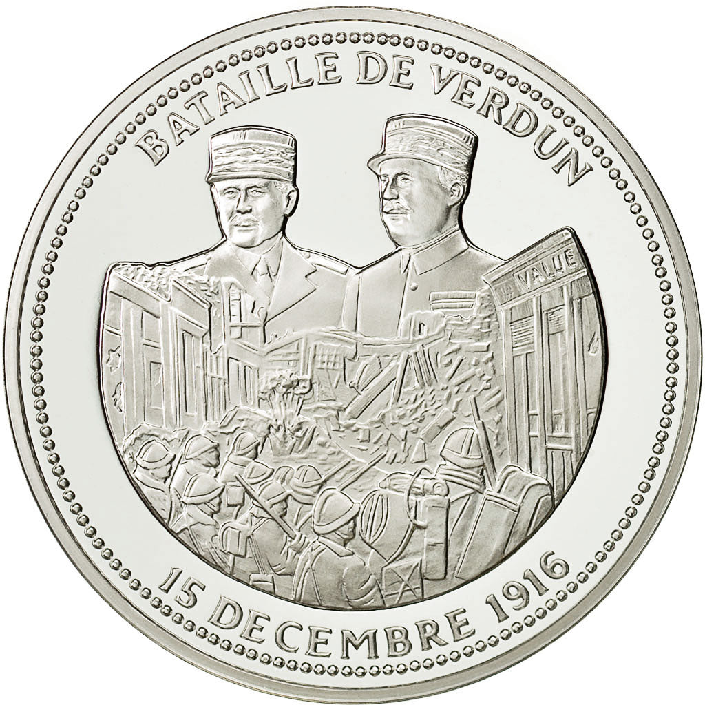 France, Medal, Centenaire Première Guerre Mondiale, Bataille de Verdun