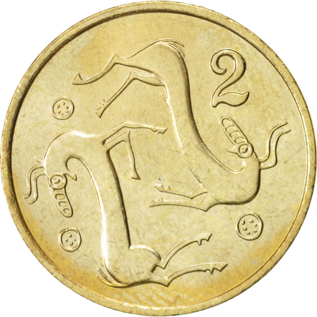Coin, Cyprus, 2 Cents, 1983, MS(65-70), Nickel-brass, KM:54.1