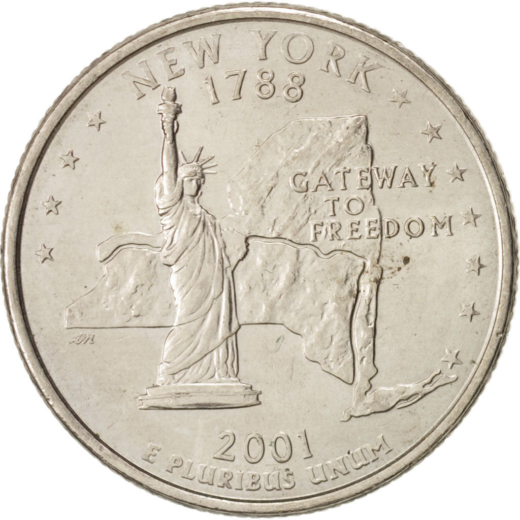 Coin, United States, Quarter, 2001, U.S. Mint, Denver, AU(55-58), Copper-Nickel
