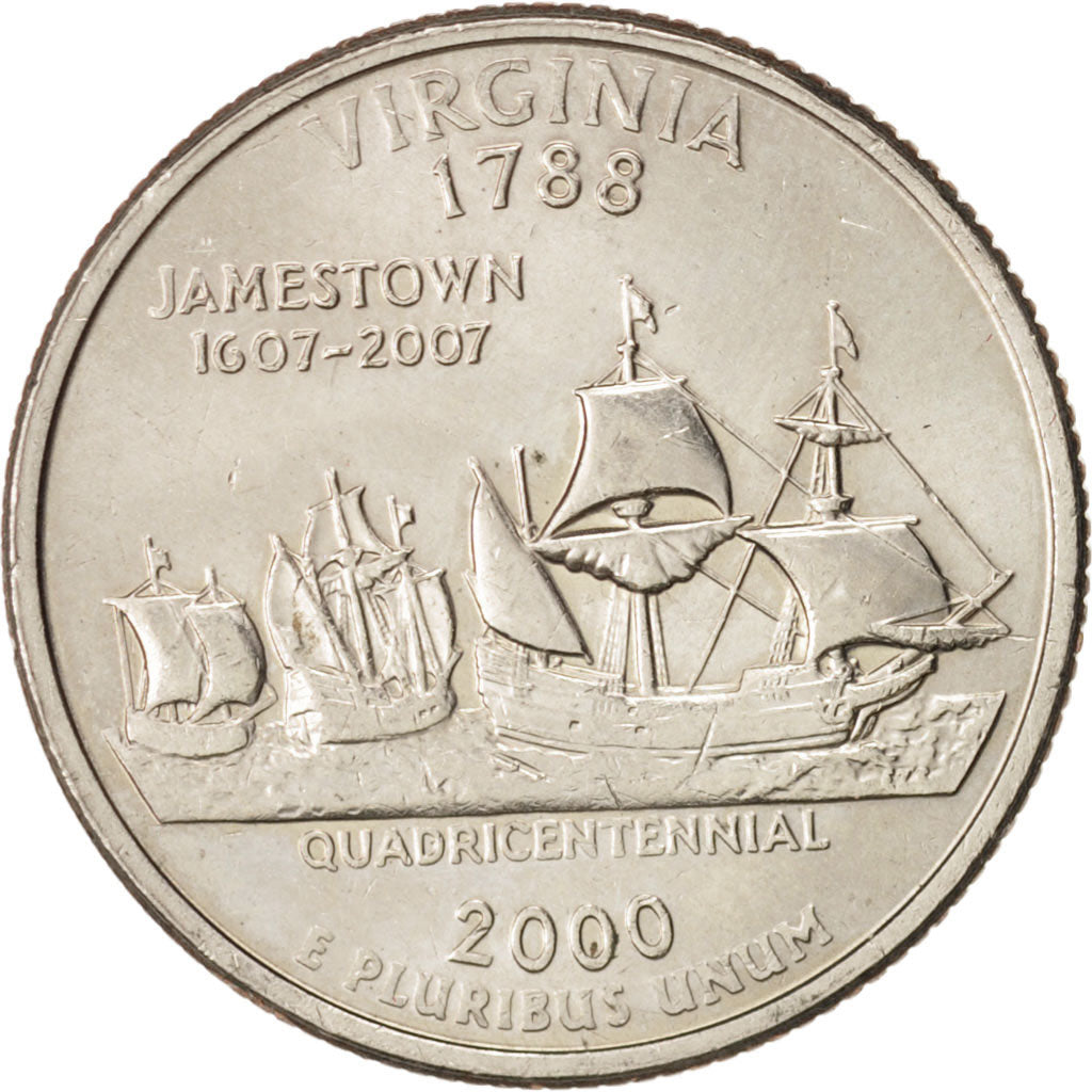Coin, United States, Quarter, 2000, U.S. Mint, Denver, MS(63), Copper-Nickel