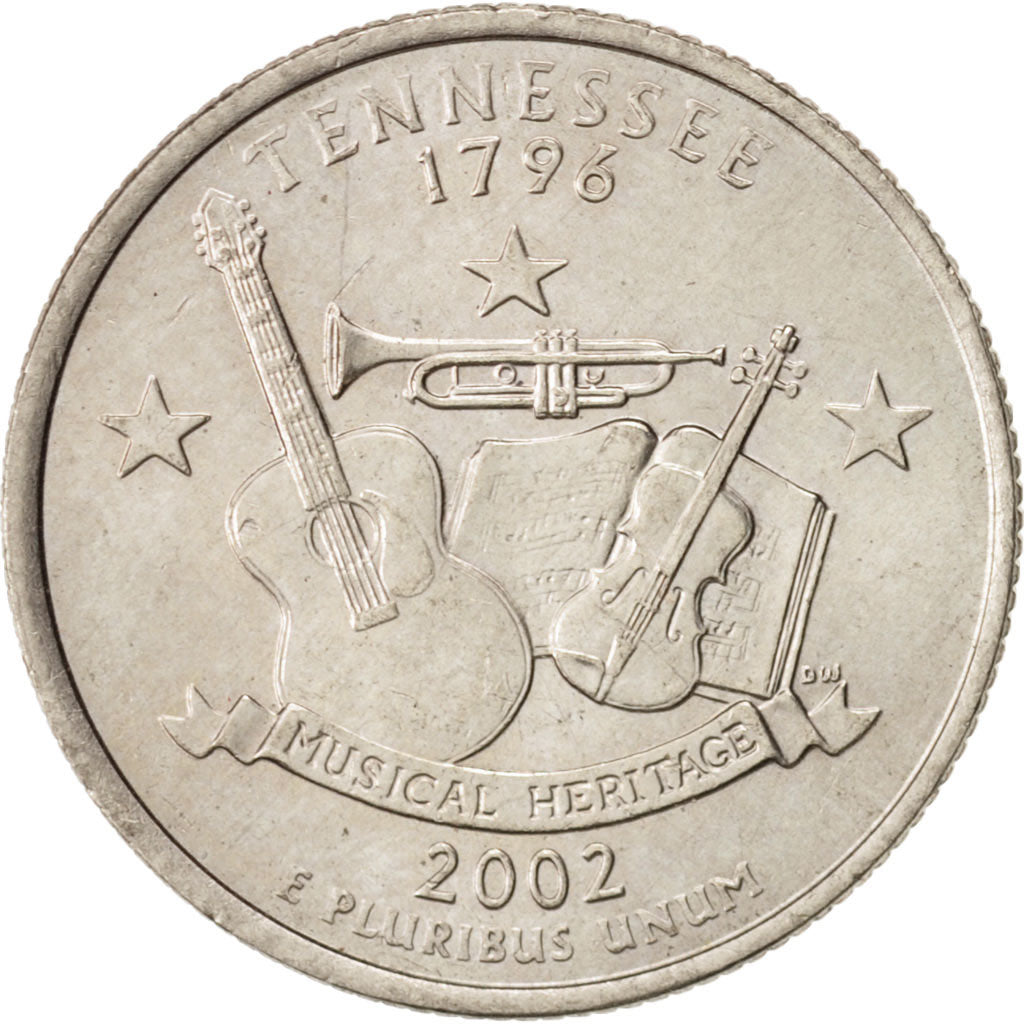 Coin, United States, Quarter, 2002, U.S. Mint, Denver, MS(63), Copper-Nickel
