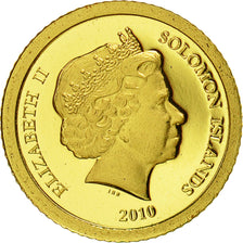 Moneta, Wyspy Salomona, Elizabeth II, 5 Dollars, 2010, CIT, MS(65-70), Złoto