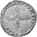 Francja, Louis XIII, 1/4 Écu de Navarre, 1612, Saint-Palais, Srebro, VF(20-25)