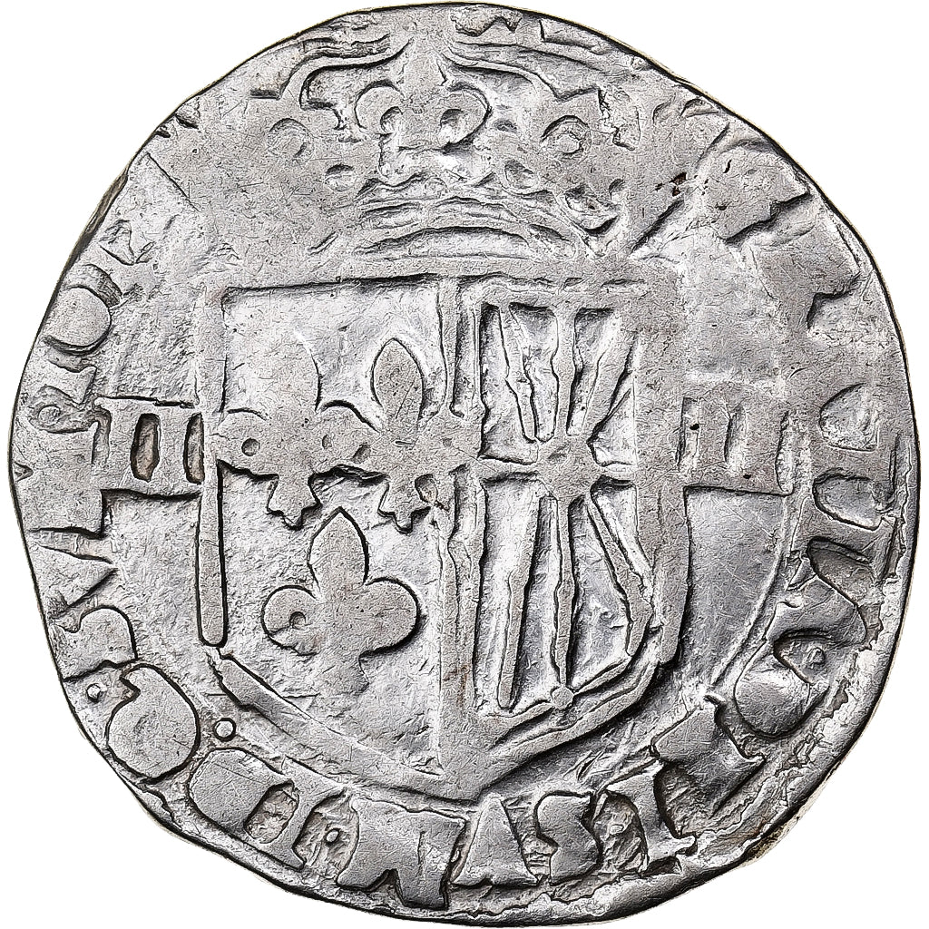 Frankrijk, Louis XIII, 1/4 Écu de Navarre, 1612, Saint-Palais, Zilver, FR