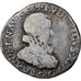 Frankrijk, Louis XIII, 1/2 Franc, tête nue au col fraisé, 1615, Paris, Zilver