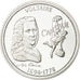 Francja, Medal, Nos Grands Hommes, Voltaire, Historia, MS(65-70), Srebro