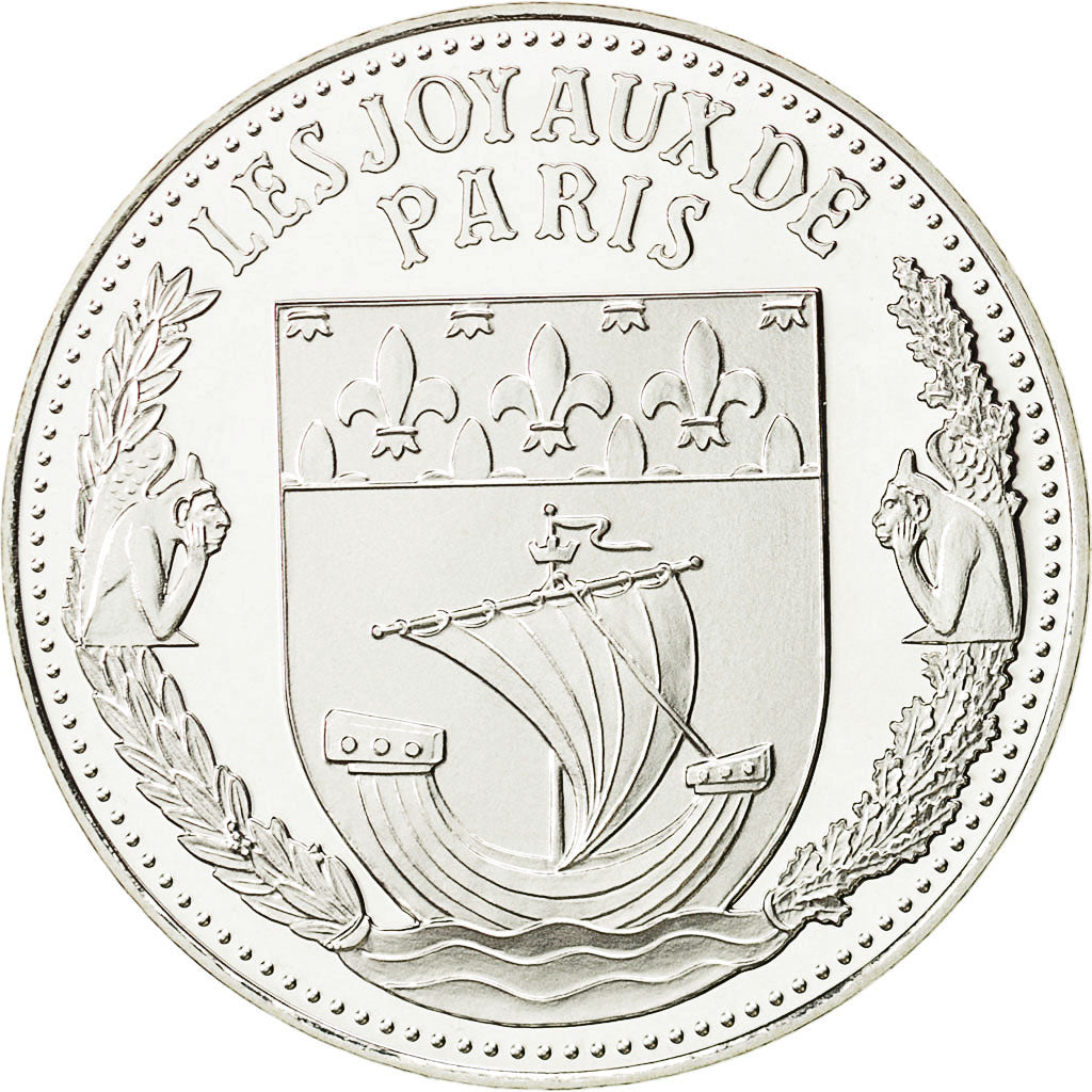 France, Medal, Les Joyaux de Paris, Le Louvre, Arts & Culture, MS(65-70), Silver