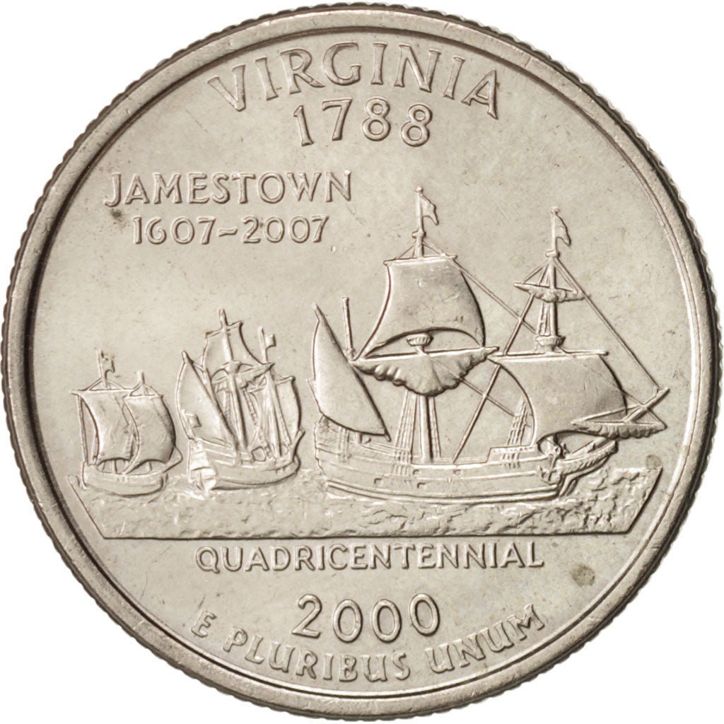Moneta, USA, Quarter, 2000, U.S. Mint, Denver, MS(60-62), Miedź-Nikiel