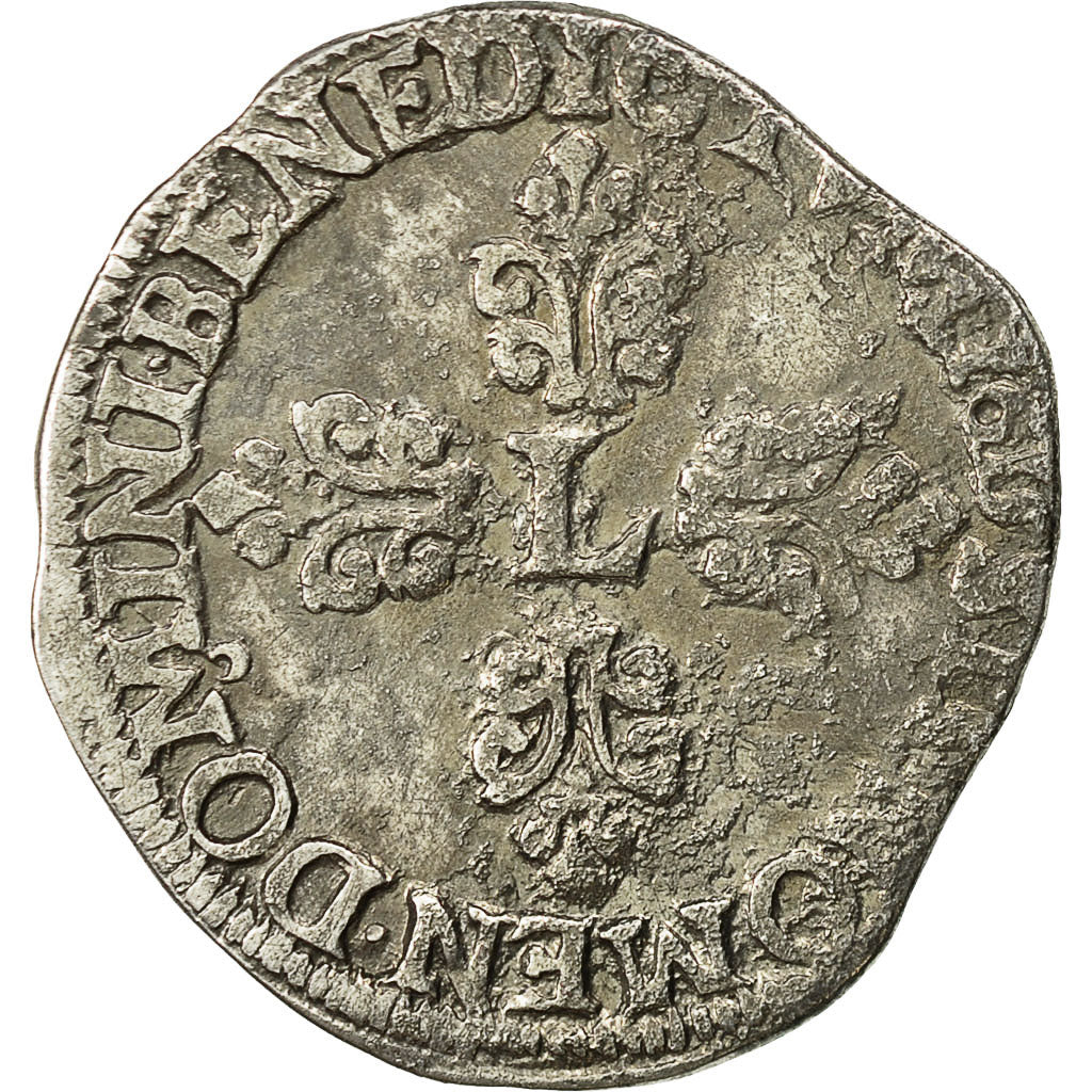Moneta, Francia, Louis XIII, 1/2 Franc, tête nue au col fraisé, 1/2 Franc