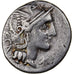 Porcia, Denarius, 110-109 BC, Rome, Plata, BC+, Crawford:301/1