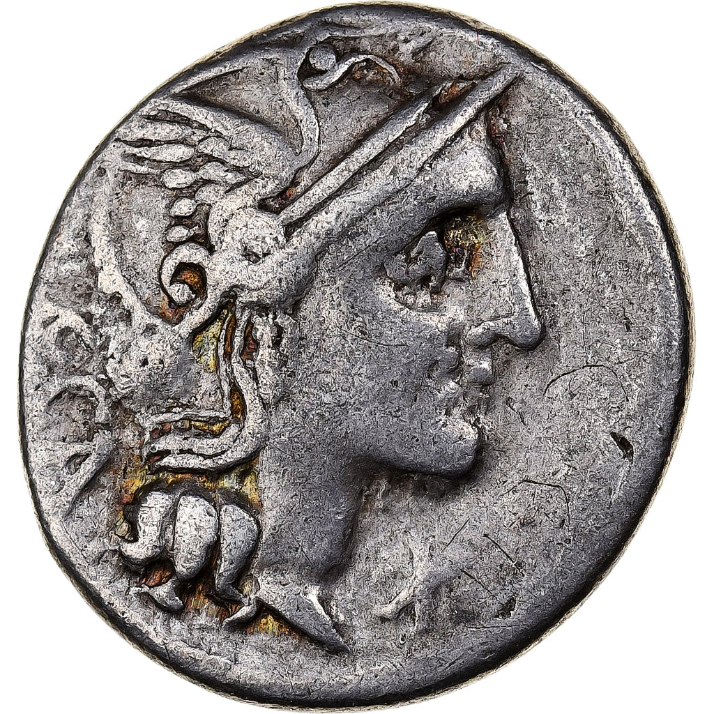 Porcia, Denier, 110-109 av. J.-C., Rome, Argent, TB+, Crawford:301/1