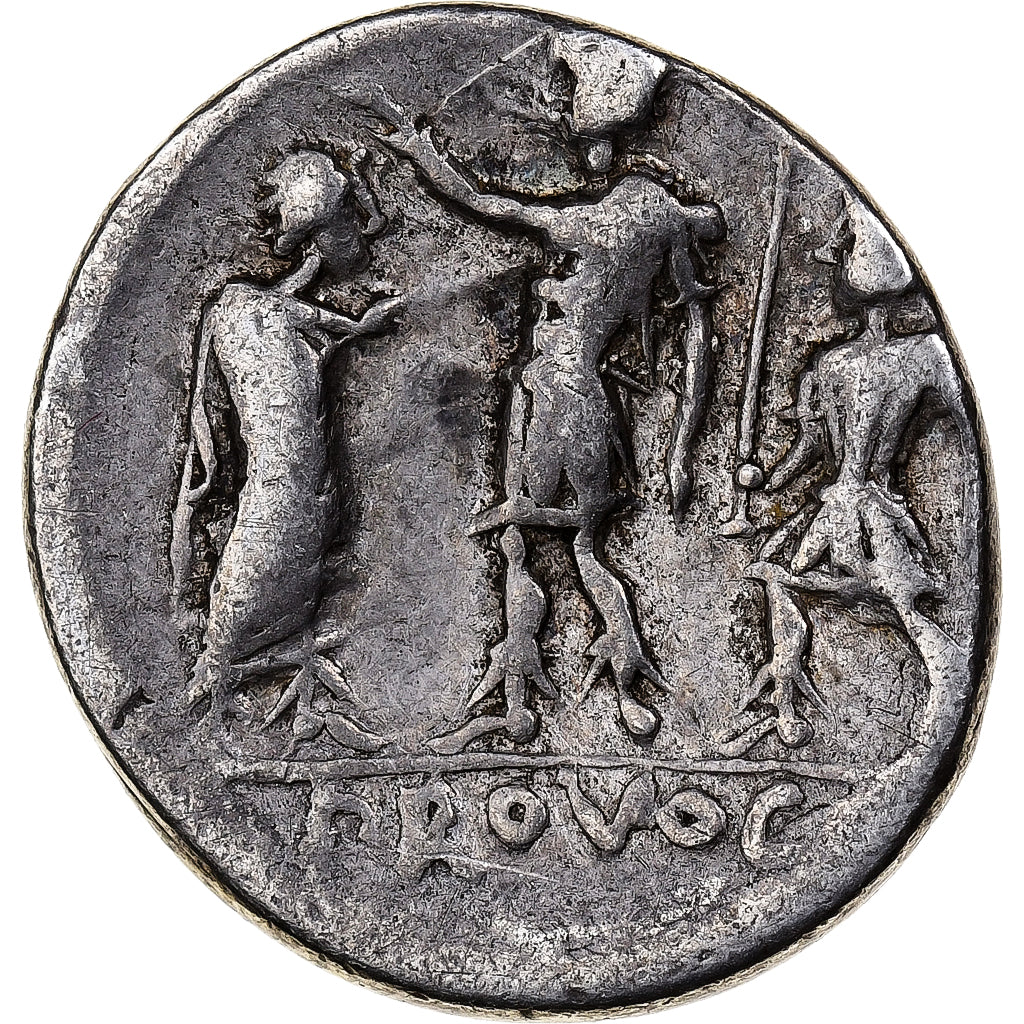 Porcia, Denier, 110-109 av. J.-C., Rome, Argent, TB+, Crawford:301/1