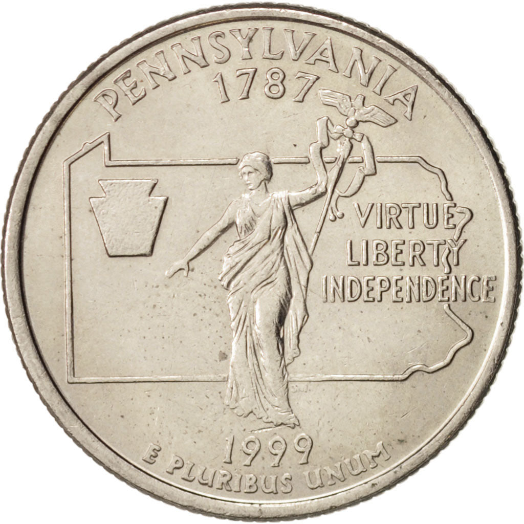 Moneta, USA, Quarter, 1999, U.S. Mint, Denver, MS(60-62), Miedź-Nikiel