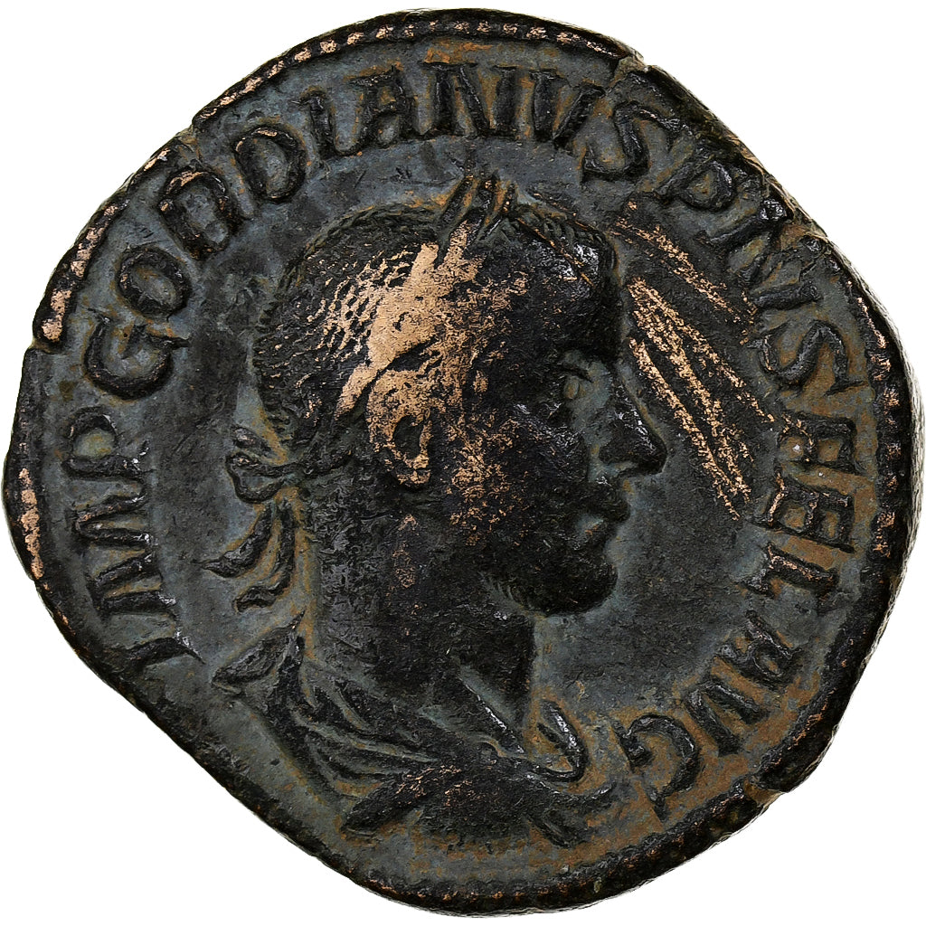 Gordian III, Sestertius, 244, Rome, Bronze, EF(40-45), RIC:335a