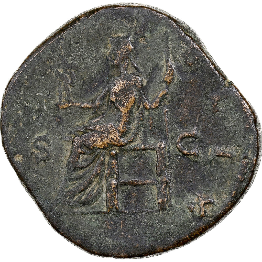 Crispina, Sestercio, 178-191, Rome, Bronce, BC+, RIC:673