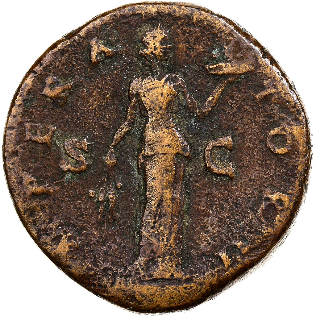 Antonin le Pieux, Sestercio, 143-144, Rome, Bronce, BC+, RIC:716a