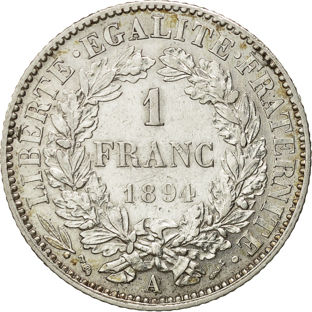 Moneta, Francia, Cérès, Franc, 1894, Paris, SPL, Argento, KM:822.1