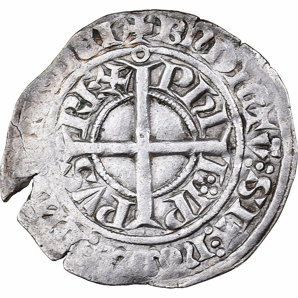 France, Philippe VI, Gros à la Couronne, 1338-1350, Argent, TB+, Duplessy:262A