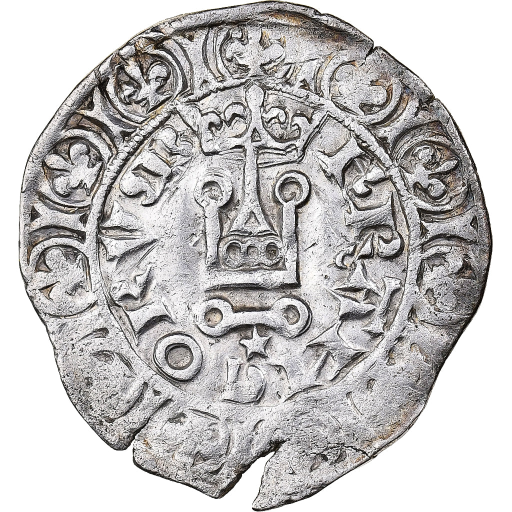France, Philippe VI, Gros à la Couronne, 1338-1350, Argent, TB+, Duplessy:262A