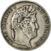 Coin, France, Louis-Philippe, 5 Francs, 1844, Strasbourg, EF(40-45), Silver