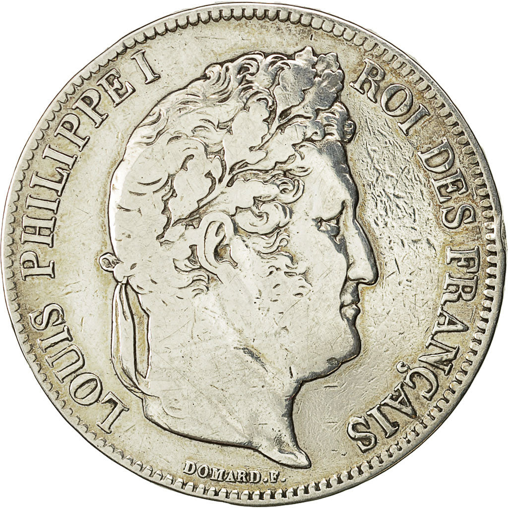 Münze, Frankreich, Louis-Philippe, 5 Francs, 1832, Marseille, S+, Silber