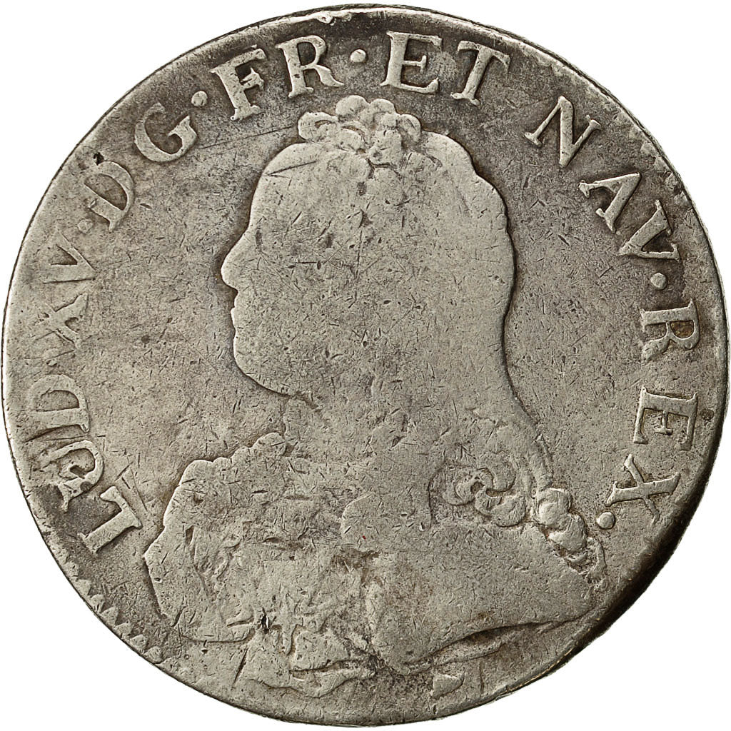Coin, France, Louis XV, Écu aux branches d'olivier, Ecu, 1728, Limoges