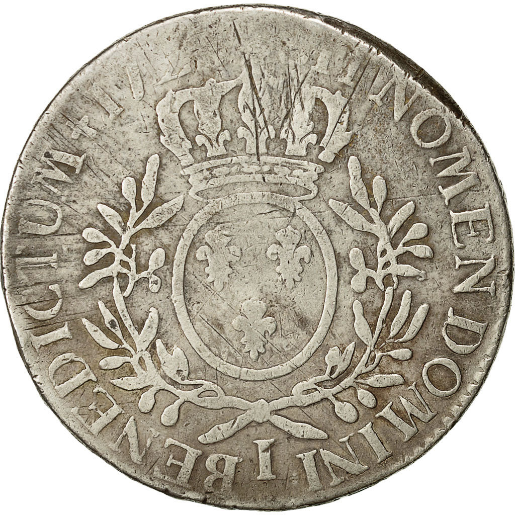 Coin, France, Louis XV, Écu aux branches d'olivier, Ecu, 1728, Limoges