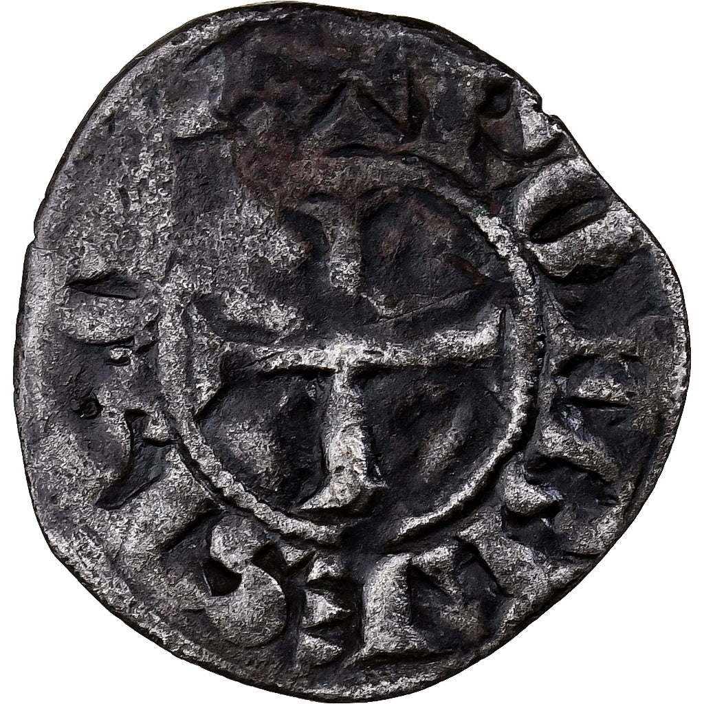 Comté de Blois, Gui Ier de Châtillon, Denier, 1307-1328, Blois, Billon, TB
