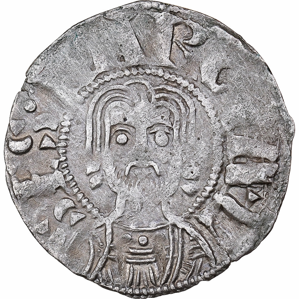 France, Abbaye de Saint-Martial, Denier barbarin, 1106-1245, Limoges, Billon