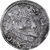 Polonia, Sigismund III, 3 Grosze, 1597, Poznan, Plata, MBC
