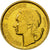 França, 10 Francs, Guiraud, 1950, Paris, ENSAIO, Alumínio-Bronze, AU(55-58)