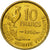 Francja, 10 Francs, Guiraud, 1950, Paris, PRÓBA, Aluminium-Brąz, AU(55-58)