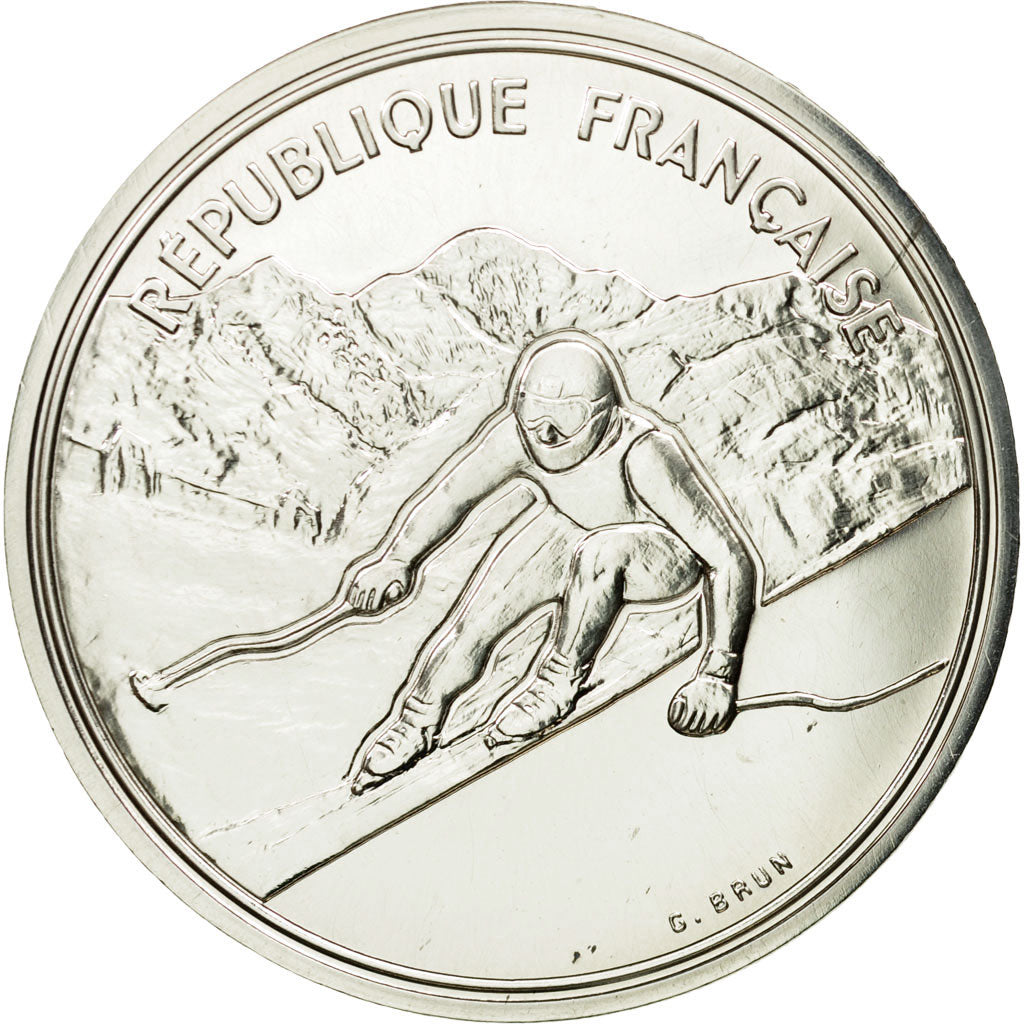 Munten, Frankrijk, 100 Francs, 1989, Paris, ESSAI, FDC, Zilver, Gadoury:C1