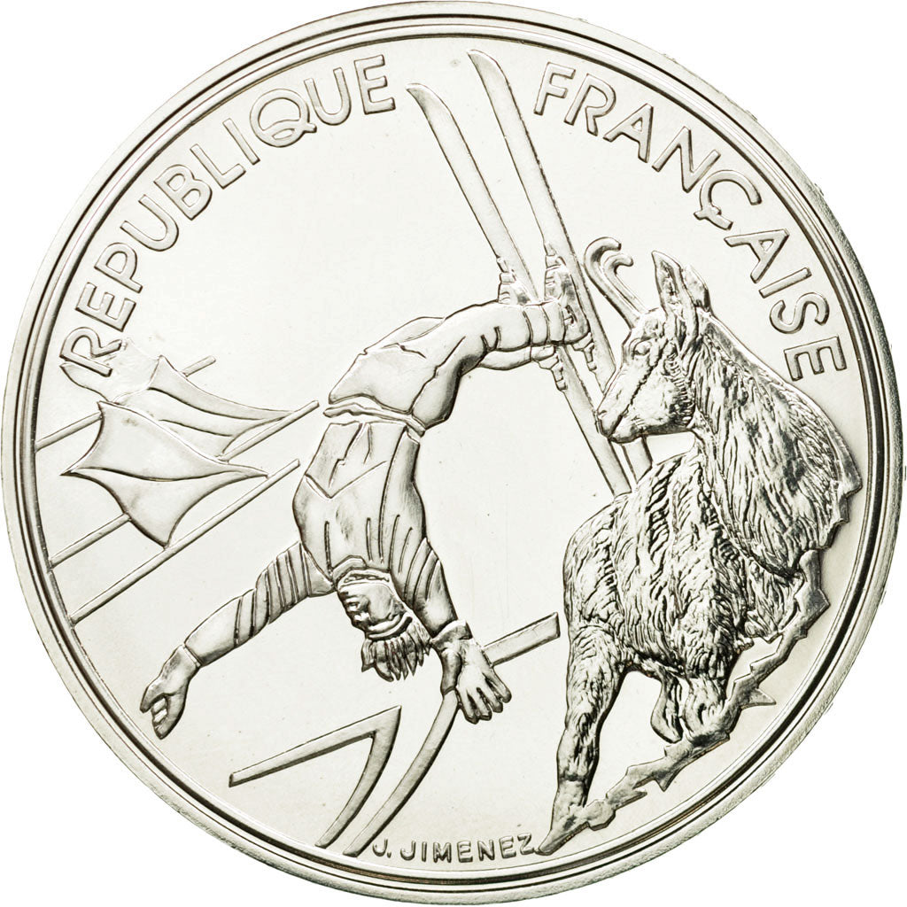 Munten, Frankrijk, 100 Francs, 1990, Paris, ESSAI, FDC, Zilver, Gadoury:C11