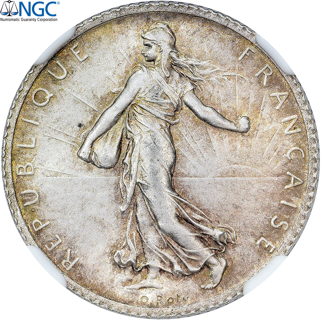 France, 1 Franc, Semeuse, 1901, Paris, Silver, NGC, MS63, Gadoury:467, KM:844.1