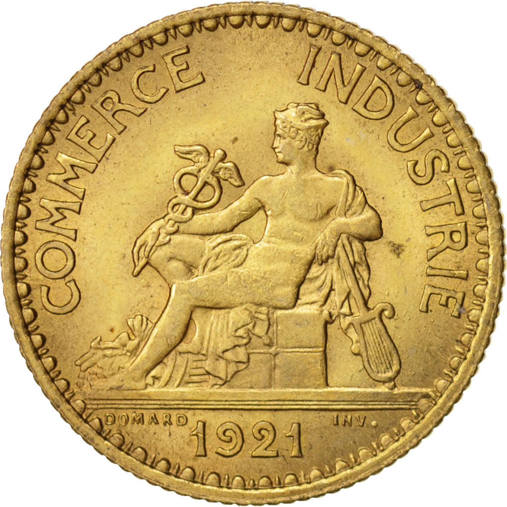 Moneta, Francia, Chambre de commerce, Franc, 1921, Paris, SPL, Alluminio-bronzo