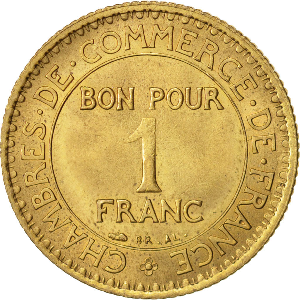 Moneta, Francia, Chambre de commerce, Franc, 1921, Paris, SPL, Alluminio-bronzo