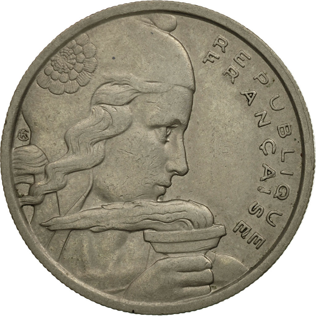 Munten, Frankrijk, Cochet, 100 Francs, 1956, PR, Copper-nickel, KM:919.1