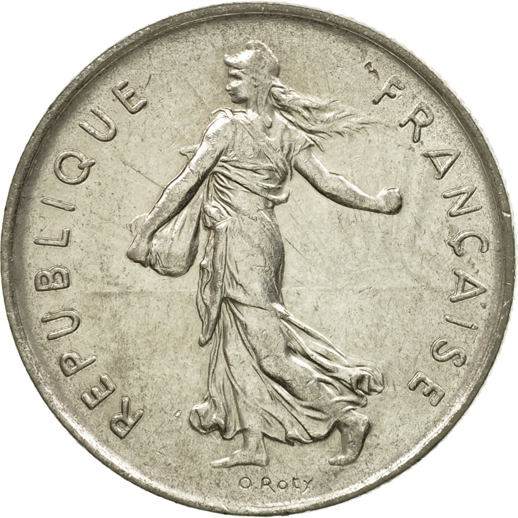Moneta, Francja, Semeuse, 5 Francs, 1984, Paris, MS(63), Nikiel powlekany