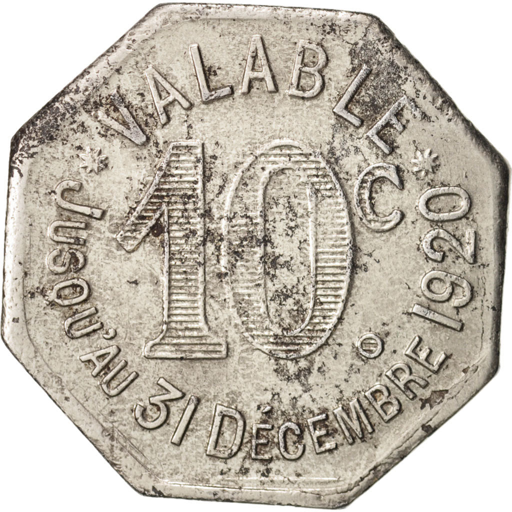 Coin, France, 10 Centimes, 1920, AU(50-53), Iron, Elie:10.2