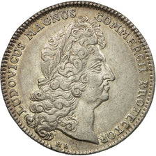 Francia, ficha, Louis XIV, Chambre de Commerce de Rouen, 1712, Argento, SPL-