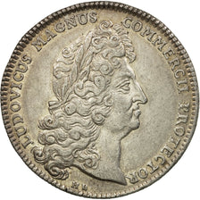 França, Token, Louis XIV, Chambre de Commerce de Rouen, 1712, Prata, AU(55-58)