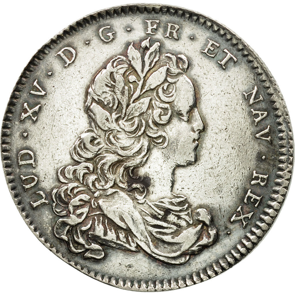 France, Token, Louis XV, Chambre de Commerce de Rouen, 1721, AU(50-53), Silver