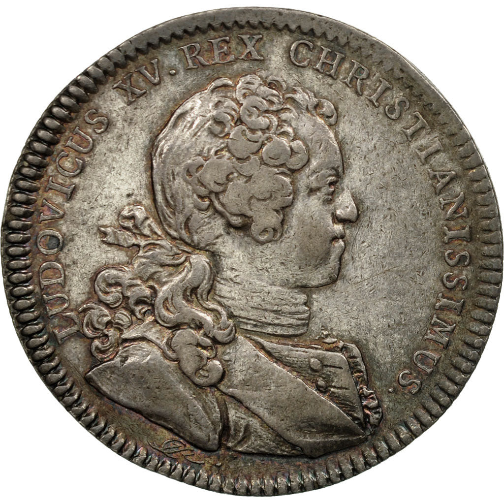 France, Token, Louis XV, Chambre de Commerce de Rouen, 1721, AU(50-53), Silver