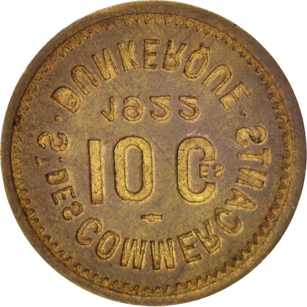 Coin, France, 10 Centimes, 1922, AU(55-58), Brass, Elie:10.8