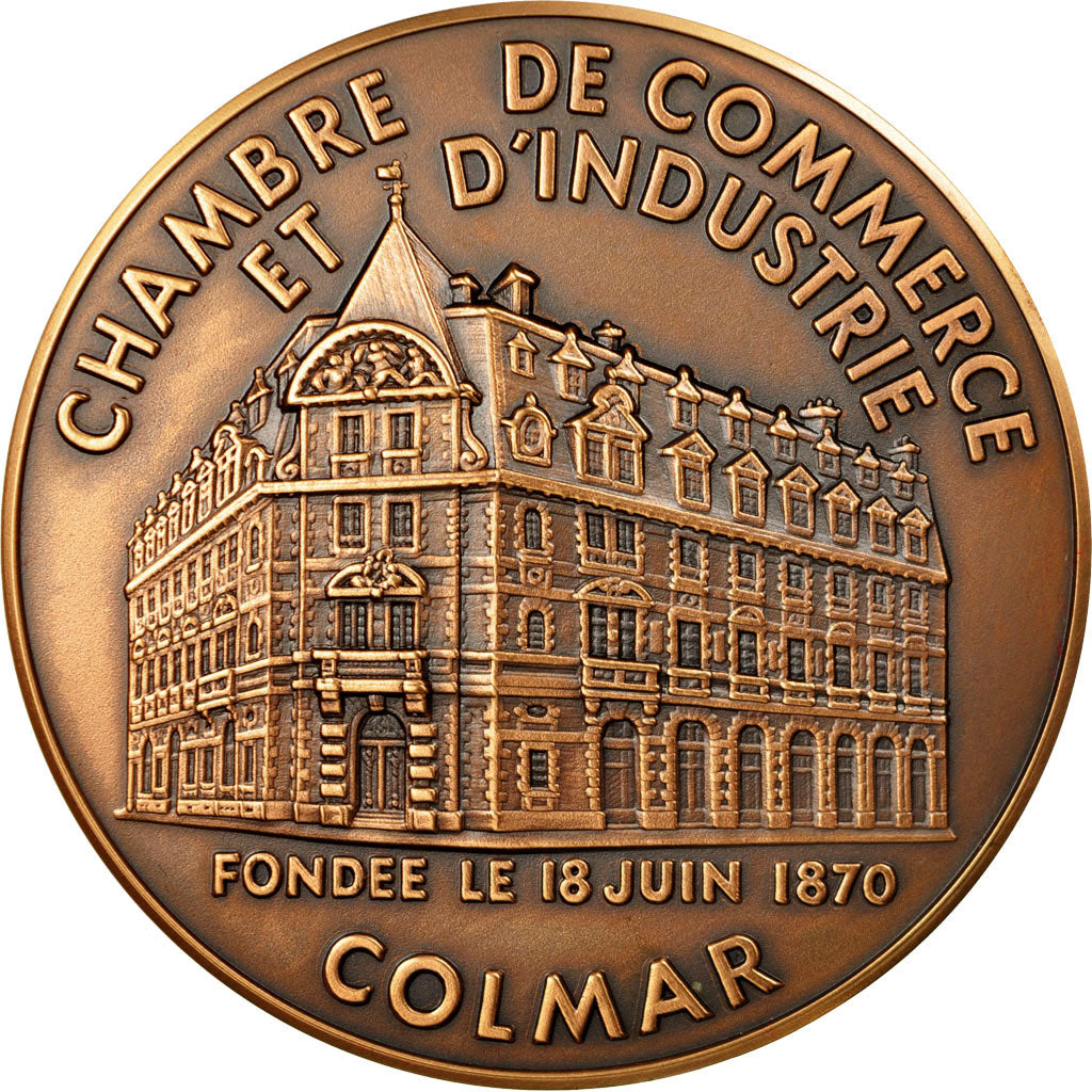 Francja, Medal, Chambre de Commerce et d'Industrie de Colmar, MS(65-70), Bronze
