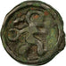 Remi, Potin au guerrier courant, 90-50 BC, Potin, VF(20-25), Delestrée:155