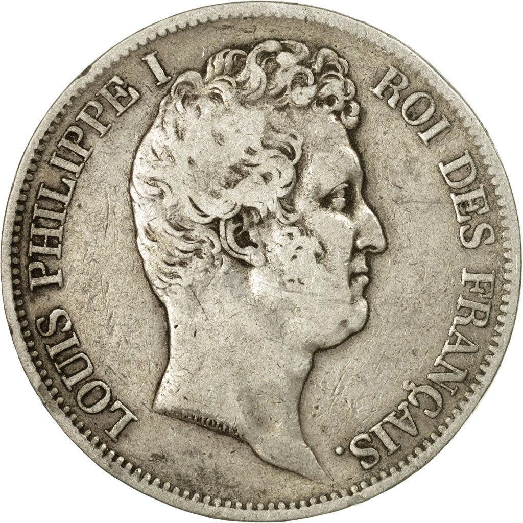 Coin, France, Louis-Philippe, 5 Francs, 1831, Marseille, VF(20-25), Silver