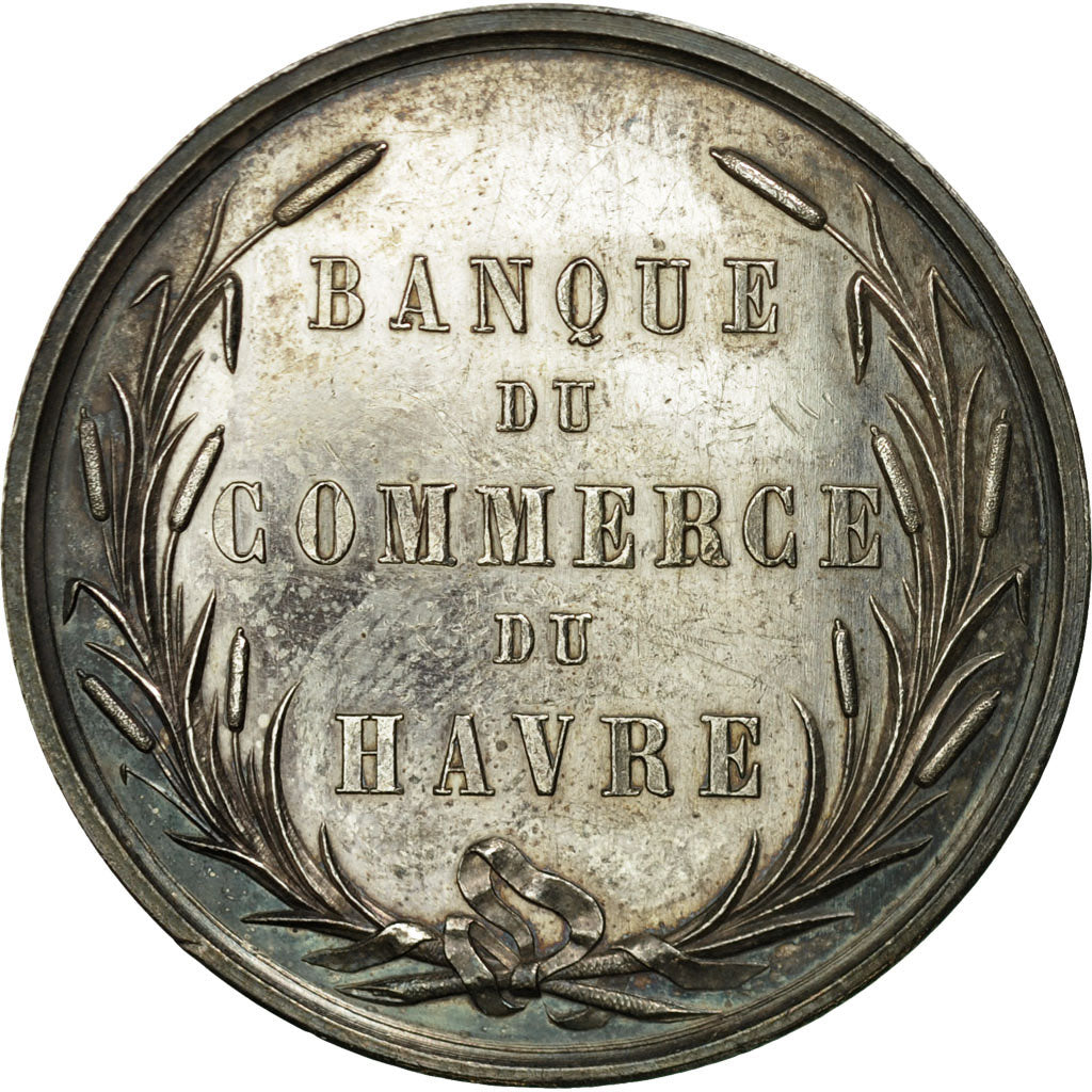 France, Token, Banque du Commerce du Havre, n.d., Silver, Stern, MS(60-62)
