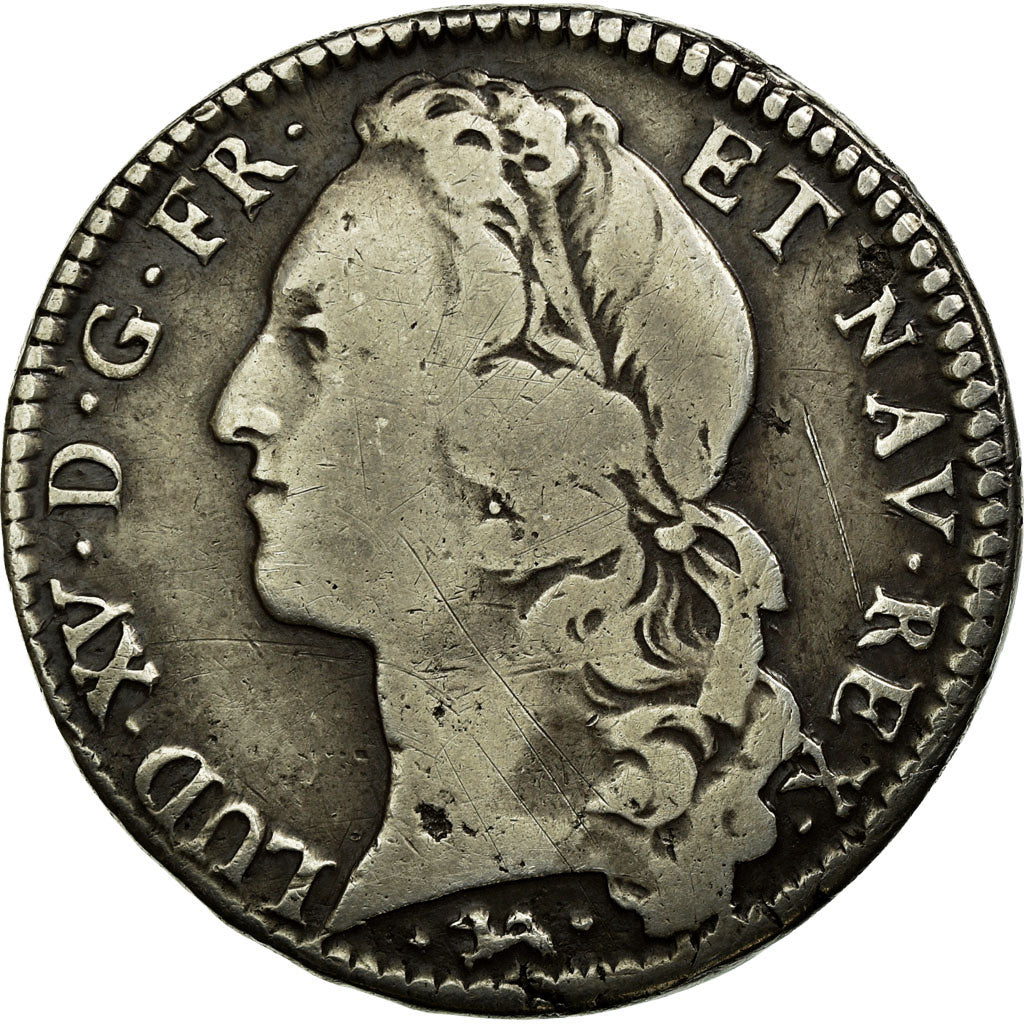 Monnaie, France, Louis XV, 1/2 Écu au bandeau, 1756, Bayonne